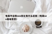 电商平台和seo优化有什么区别（电商seo是啥意思）